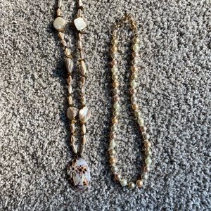 2 Piece Natural Necklaces